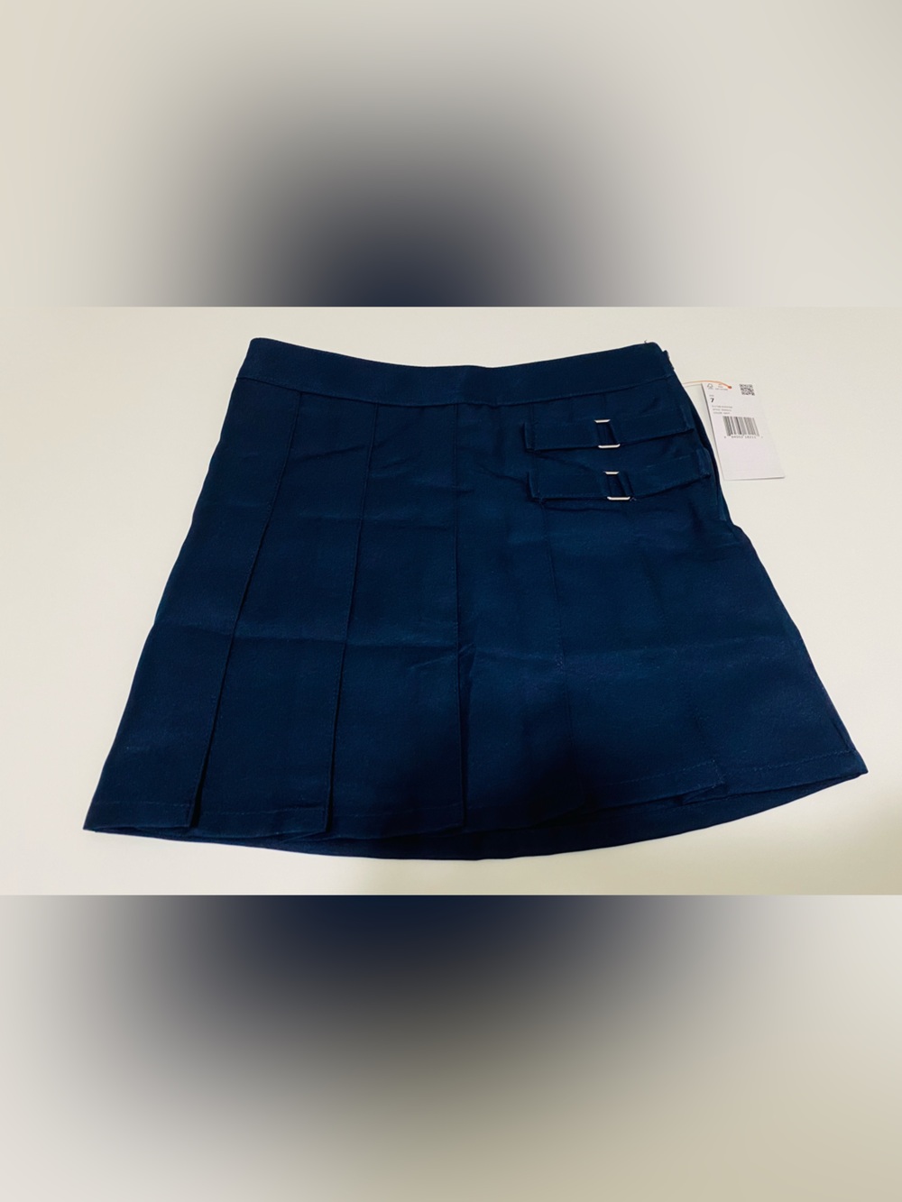 NWT French toast girls school uniform skort lot size 7 Navy and Tan Khaki 4 pack